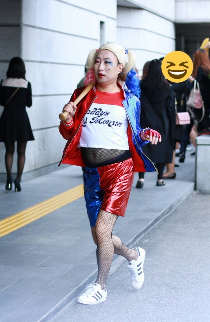 할리퀸 코스프레한 박명수 | 인스티즈