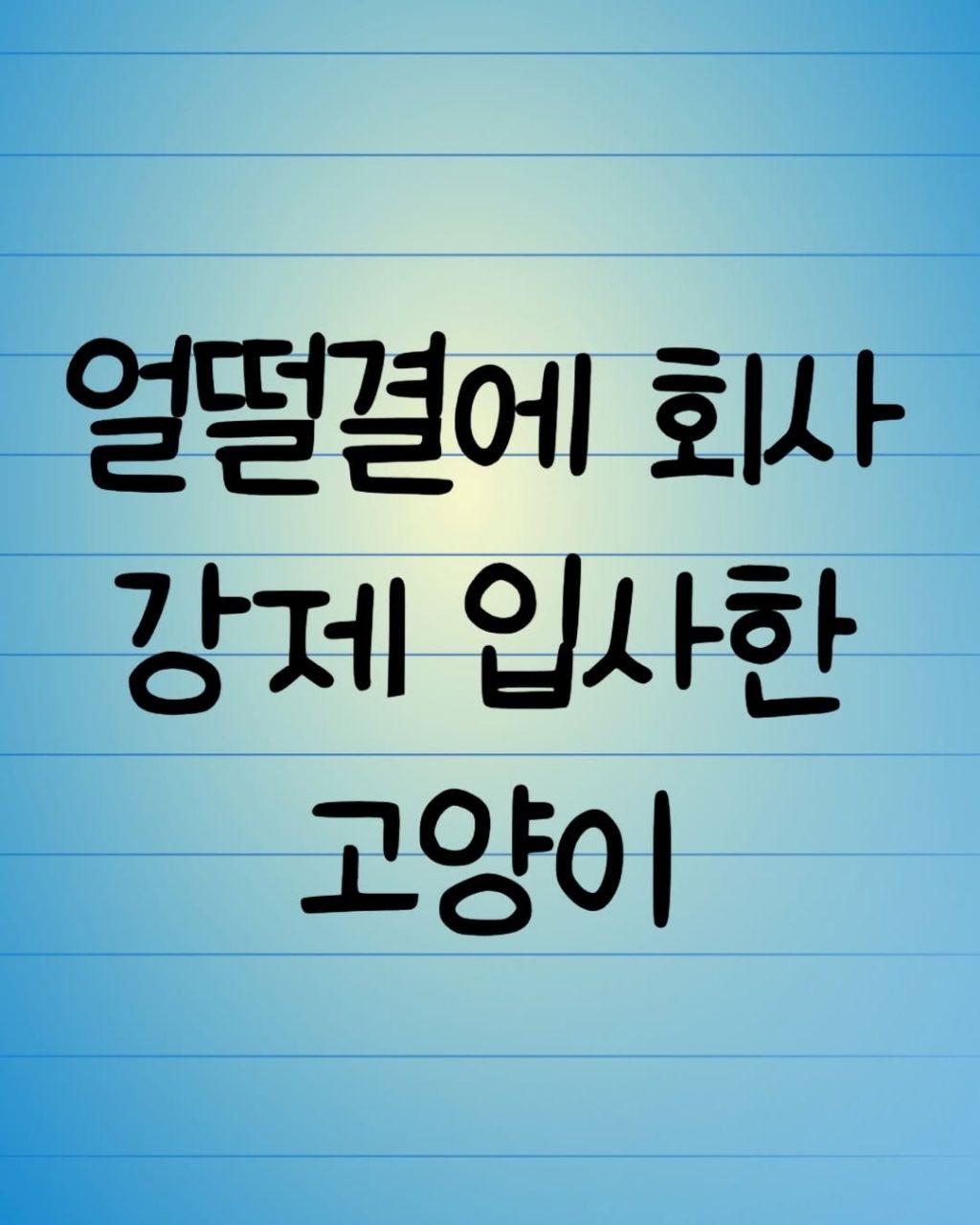 얼떨결에 회사강제입사한 고양이 | 인스티즈