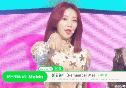 [데이터주의] 오늘자 인기가요 오마이걸.gif | 인스티즈