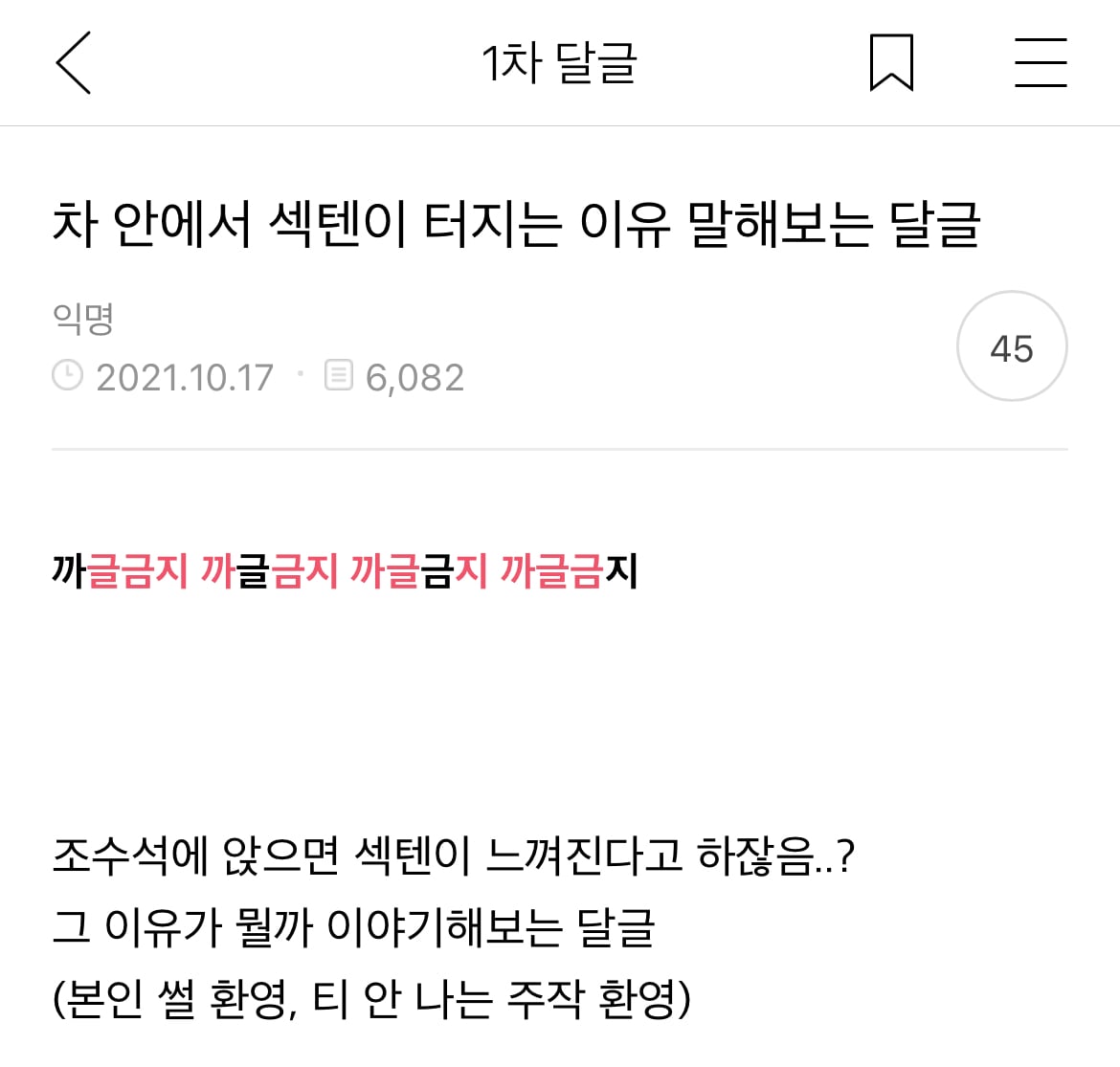 차 안에 단둘이 있을때 느껴지는 섹텐에 대하여 투표해보는 글 🚘 | 인스티즈