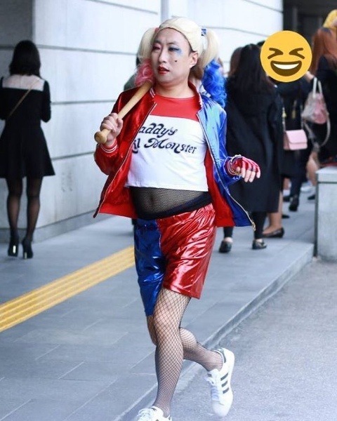 이때까지 할리퀸 코스프레 중에 가장 싱크로율 높다는 분.JYP | 인스티즈