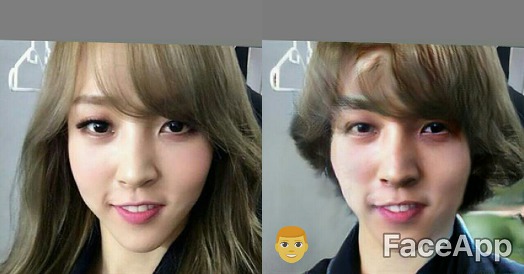 사진어플의 성전환 효과로 유명인을 성전환 시켜 보았다 | 인스티즈