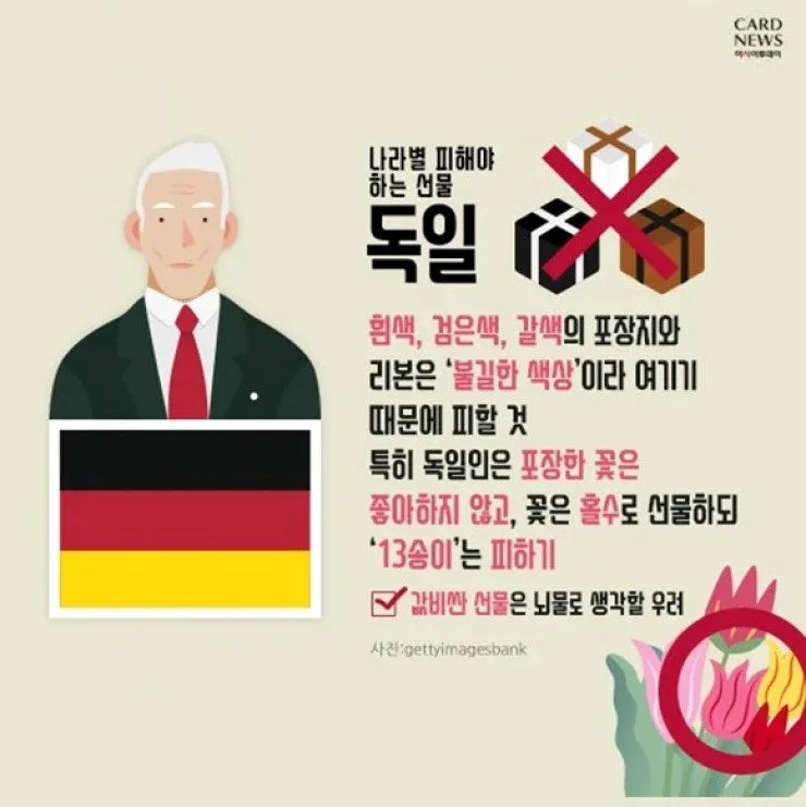 나라별 피해야 하는 선물 | 인스티즈