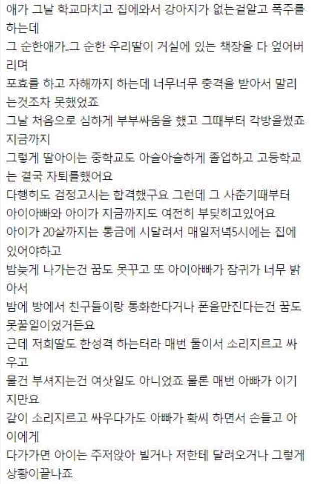 딸이 미쳤습니다 이 모든게 남편탓 같아요 | 인스티즈