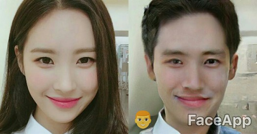 사진어플의 성전환 효과로 유명인을 성전환 시켜 보았다 | 인스티즈