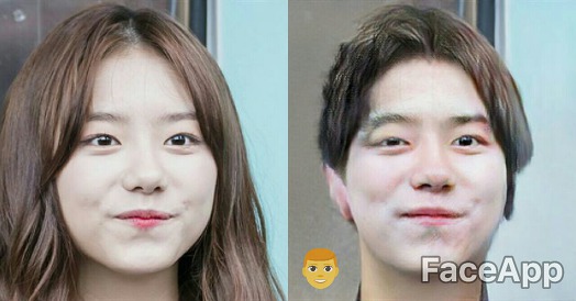 사진어플의 성전환 효과로 유명인을 성전환 시켜 보았다 | 인스티즈