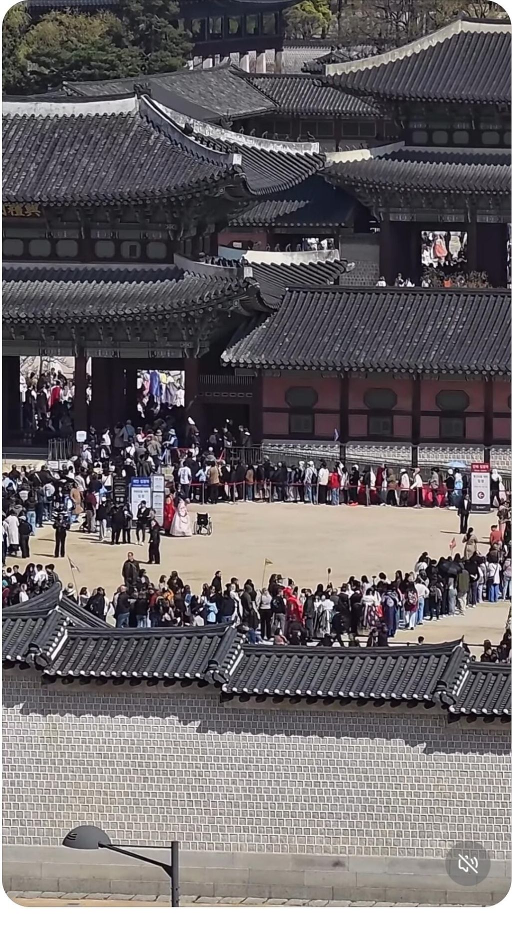 경복궁, 대기줄이 아무리 길어도 한복 입으면 프리패스 | 인스티즈