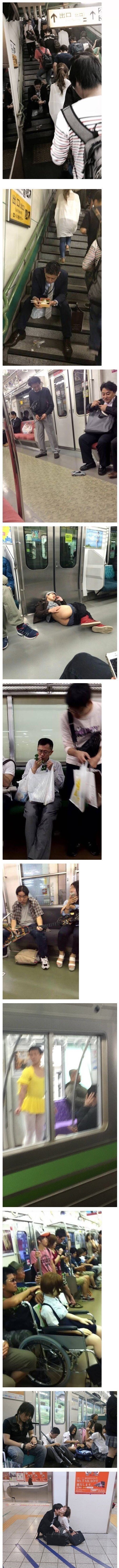 강한자만이 살아남는 일본 지하철.jpg | 인스티즈