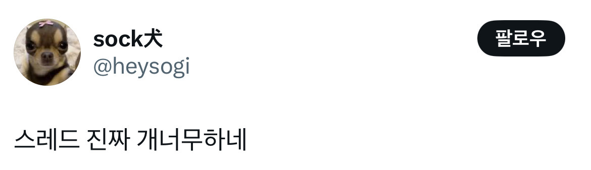 트위터가 찐따 전용이라면 요즘 스레드는 일진 출신들이 하는 트위터같네.twt | 인스티즈