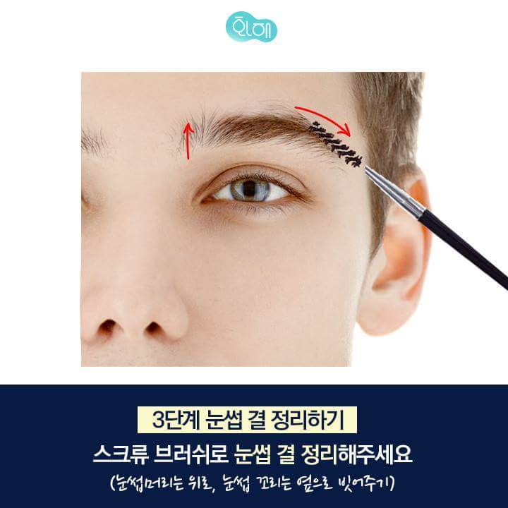 남자 눈썹 정리 가이드 | 인스티즈
