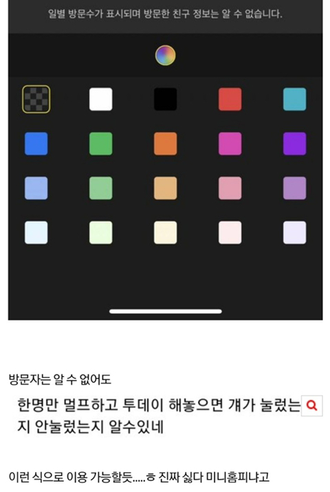 카카오톡 투데이(방문자)기능과 멀티프로필의 결합으로 생겨벌인 기능.jpg | 인스티즈