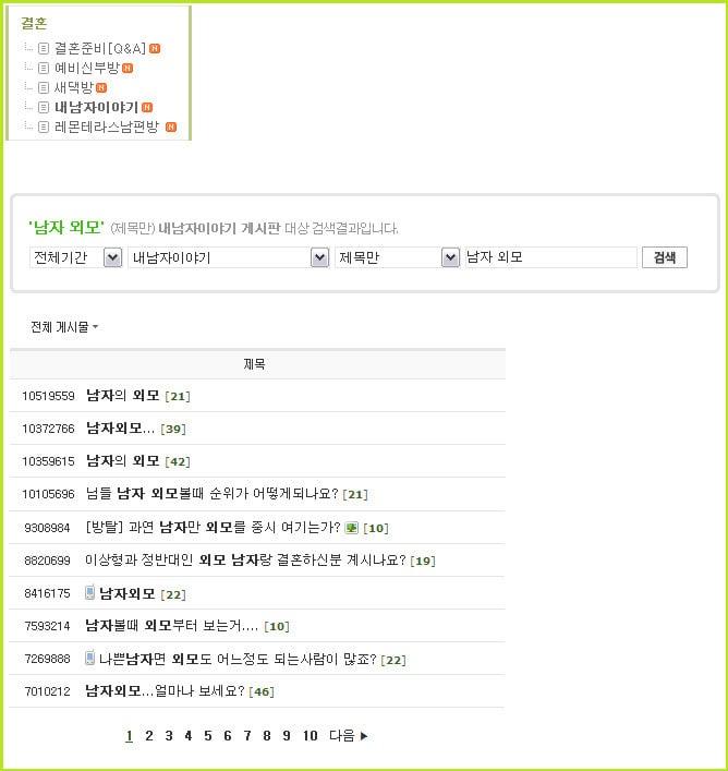 결혼한 여성들이 말하는 남자 외모의 중요성 | 인스티즈