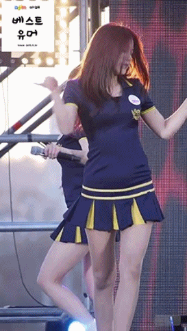 AOA 지민 짧은치마 직캠버전 움짤.gif | 인스티즈