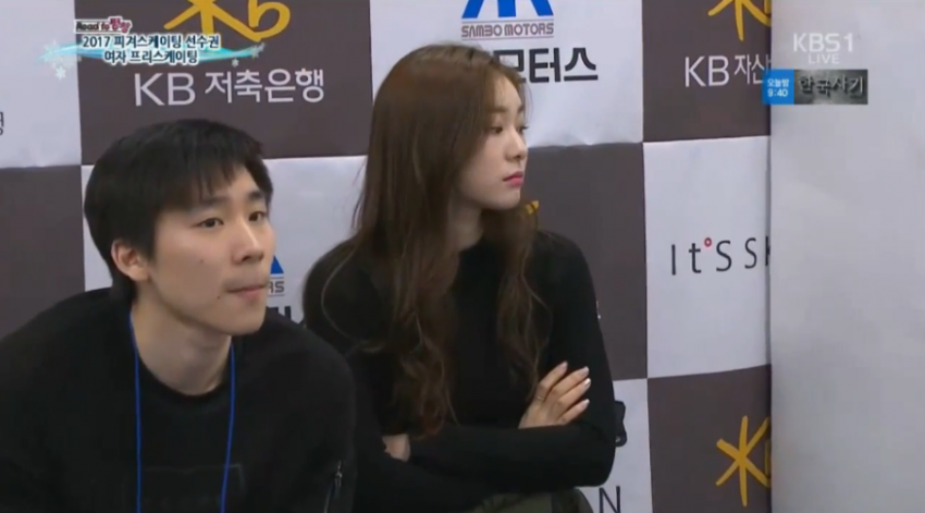 오늘자 중계화면에 잡힌 김연아.gif | 인스티즈