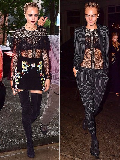 [카라델레바인] 수어 사이드 스퀘어 프로모션 기간에 피부질환 때문에 꽁꽁 싸고 다닌 카라 델레바인..남일 아니자냐...... | 인스티즈