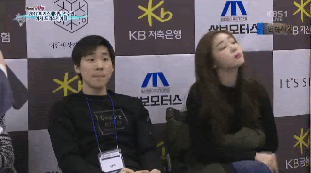 오늘자 중계화면에 잡힌 김연아.gif | 인스티즈