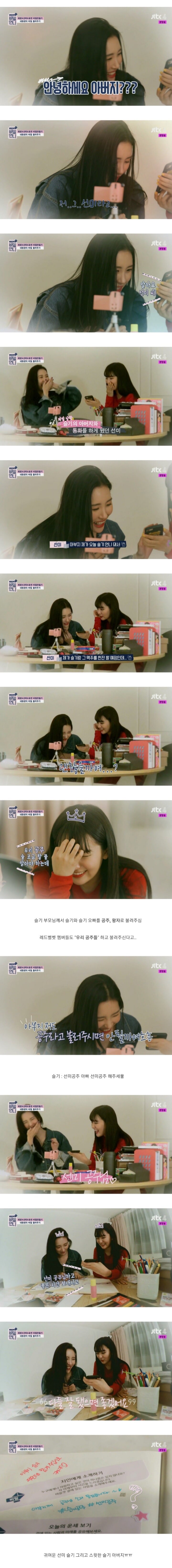 레드벨벳 슬기 아버지가 평소에 슬기 부르는 호칭.jpg | 인스티즈