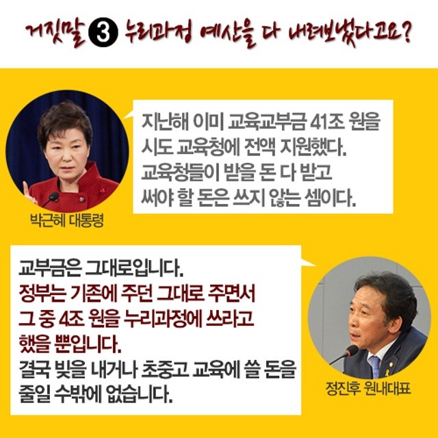 대통령 누리과정 거짓말에 대한 정의당의 조목 조목 반박.JPG | 인스티즈