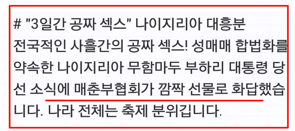 나이지리아 공짜 ㅅㅅ파티.jpg | 인스티즈