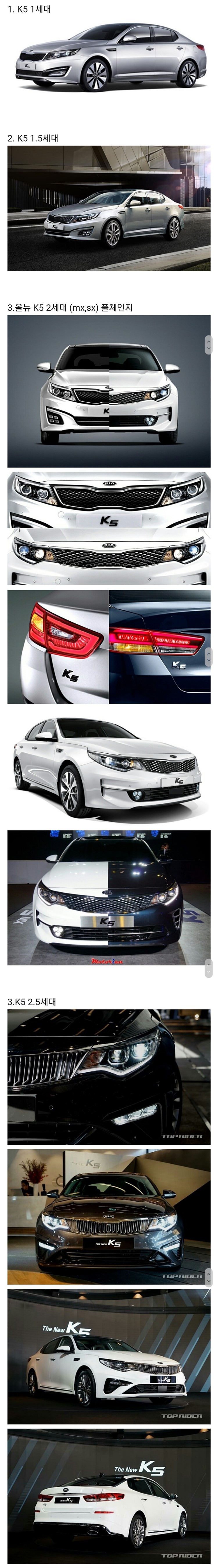 K5 디자인 변천사.jpg | 인스티즈