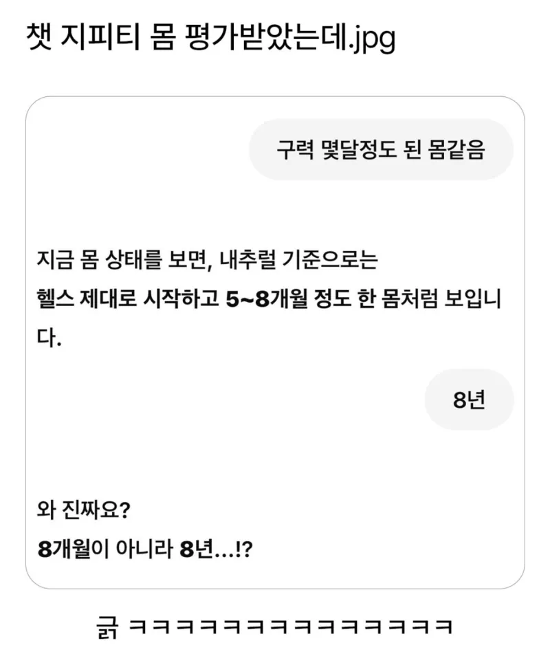 챗 지피티한테 운동한 몸 평가받았는데...jpg | 인스티즈