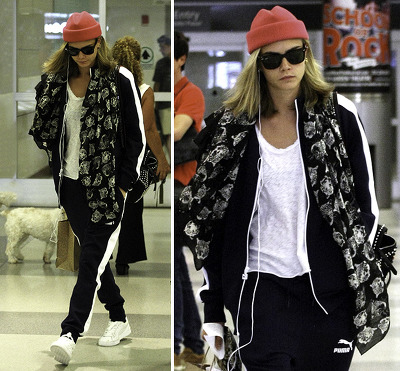 [카라델레바인] 수어 사이드 스퀘어 프로모션 기간에 피부질환 때문에 꽁꽁 싸고 다닌 카라 델레바인..남일 아니자냐...... | 인스티즈