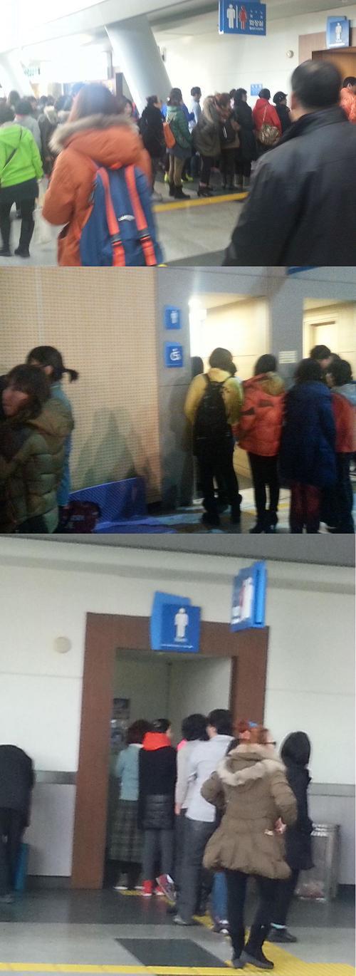 아무렇지 않게 고속도로 남자 화장실을 줄서서 들어가는 여성들.jpg | 인스티즈