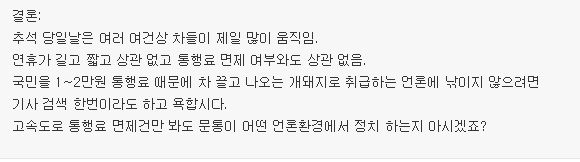 매우 심각한 언론들의 왜곡 feat.통행료 | 인스티즈