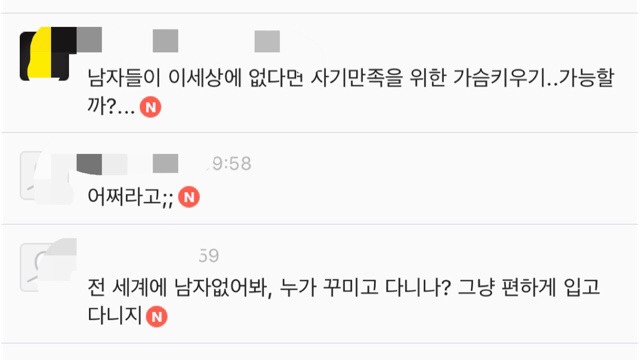 여자가 가슴을 키우는 이유 게시글에 남초카페 반응들 | 인스티즈
