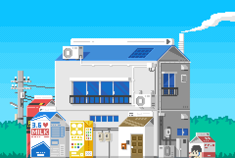 8비트로 보는 세상 세번째.gif | 인스티즈