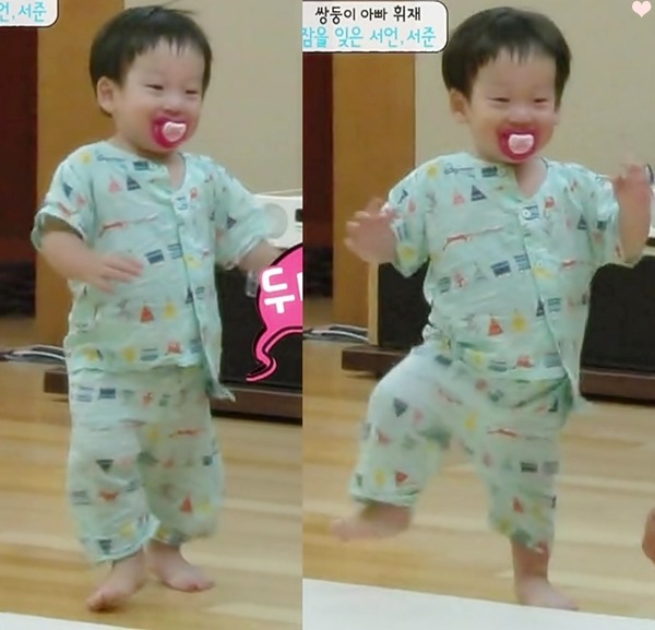 [슈퍼맨이돌아왔다] 귀엽고 웃기게 걷는 서언이ㅋ | 인스티즈