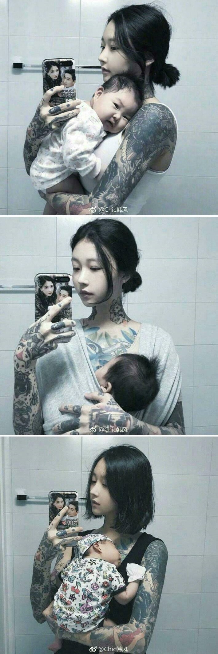 온몸에 타투한 애기엄마 | 인스티즈
