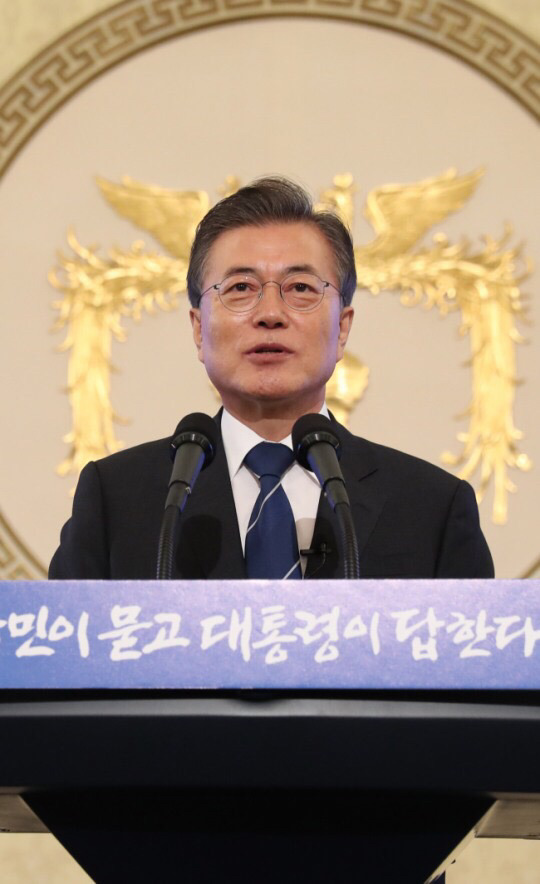 [문재인] 문재인 대통령 취임 100일 기자회견현장 사진 | 인스티즈