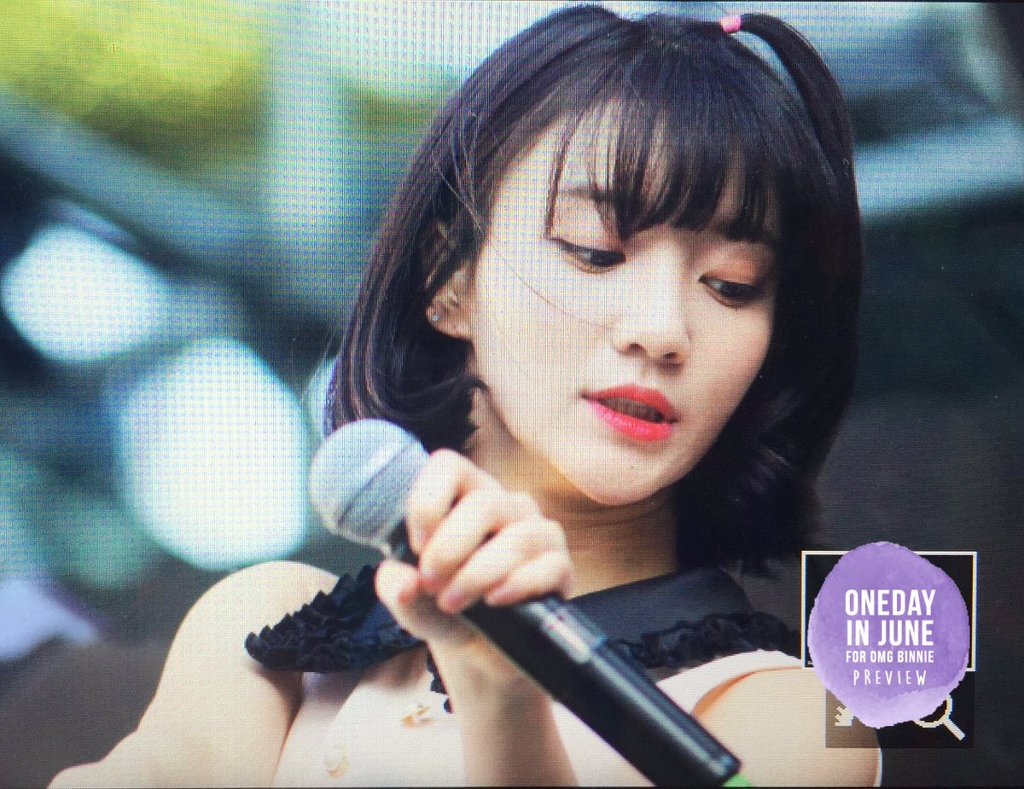 사과머리한 오마이걸 비니 | 인스티즈