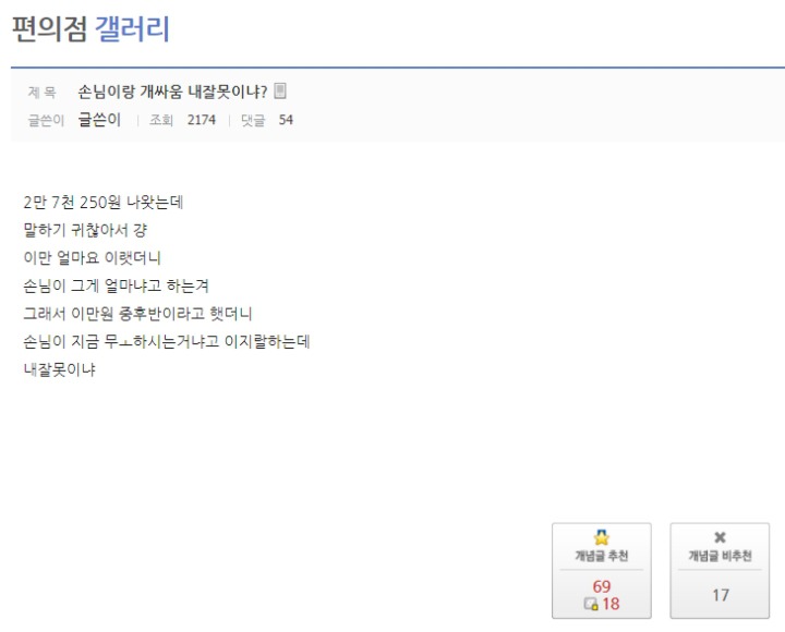 편의점 갤러리 이상한 사람 | 인스티즈