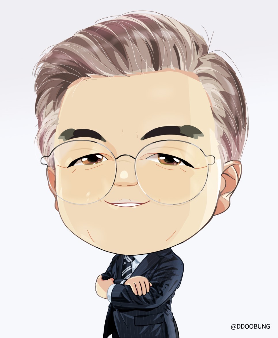 문재인 대통령 새 캐리커쳐.jpg | 인스티즈
