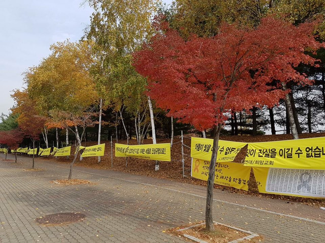 안산합동분향소 주변에 게시된 세월호 현수막 20개 훼손한 사람을 목격하신분은 연락주세요 피시버전으로 따봉버튼 한번씩눌러주셔서 인기글 보내주세요 | 인스티즈