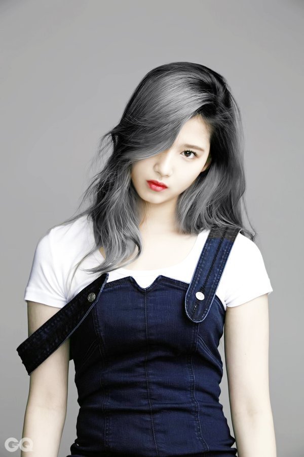 무지개 색깔로 염색해도 어울릴거같은 트와이스 사나.jpg | 인스티즈