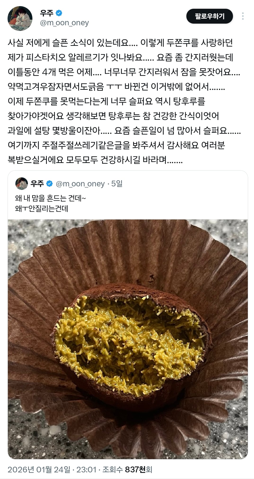 피스타치오도 옻나무과 식물이라 옻 알레르기 있으시면 위험함.twt | 인스티즈