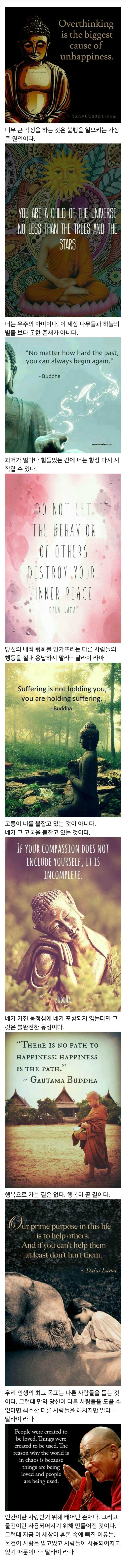 마음에 위로를 주는 불교의 명언 | 인스티즈