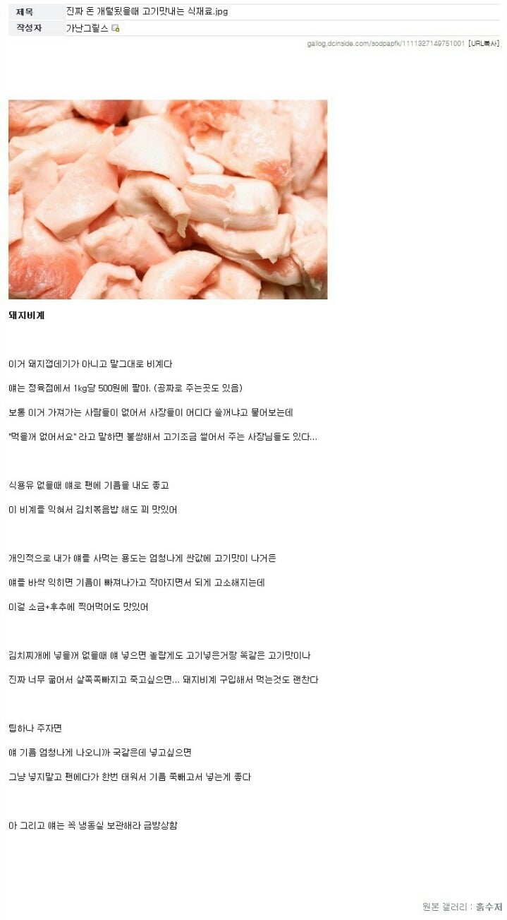 흙수저갤을 눈물바다로 만든 가난그릴스 | 인스티즈