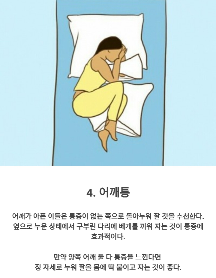현실적으로 통증 덜하게 해주는 잠자리 자세..jpg | 인스티즈