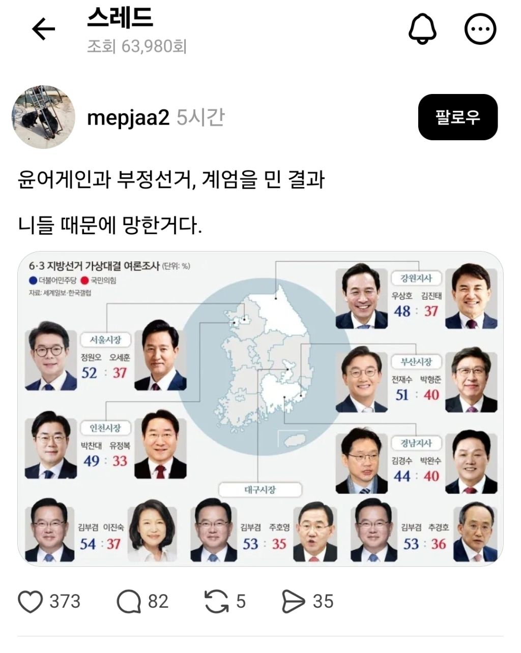 2찍 : 윤어게인과 부정선거, 계엄을 민 결과 | 인스티즈