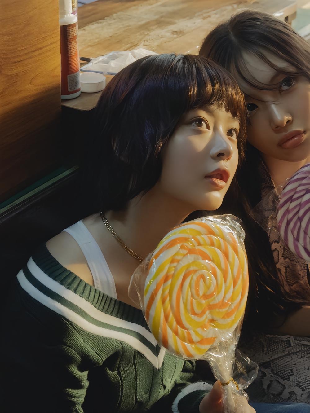 허리라인이 예쁘다는 단발 하니.gif | 인스티즈