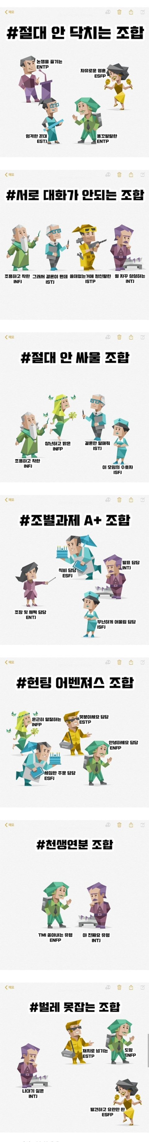 재미로 보는 MBTI 조합별 특징&밈 | 인스티즈