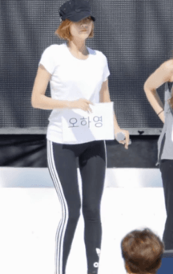 오하영 레깅스 .gif | 인스티즈