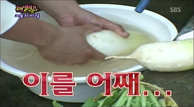 [패밀리가떴다] 무를 비누로 닦는 엉성천희.jpg | 인스티즈