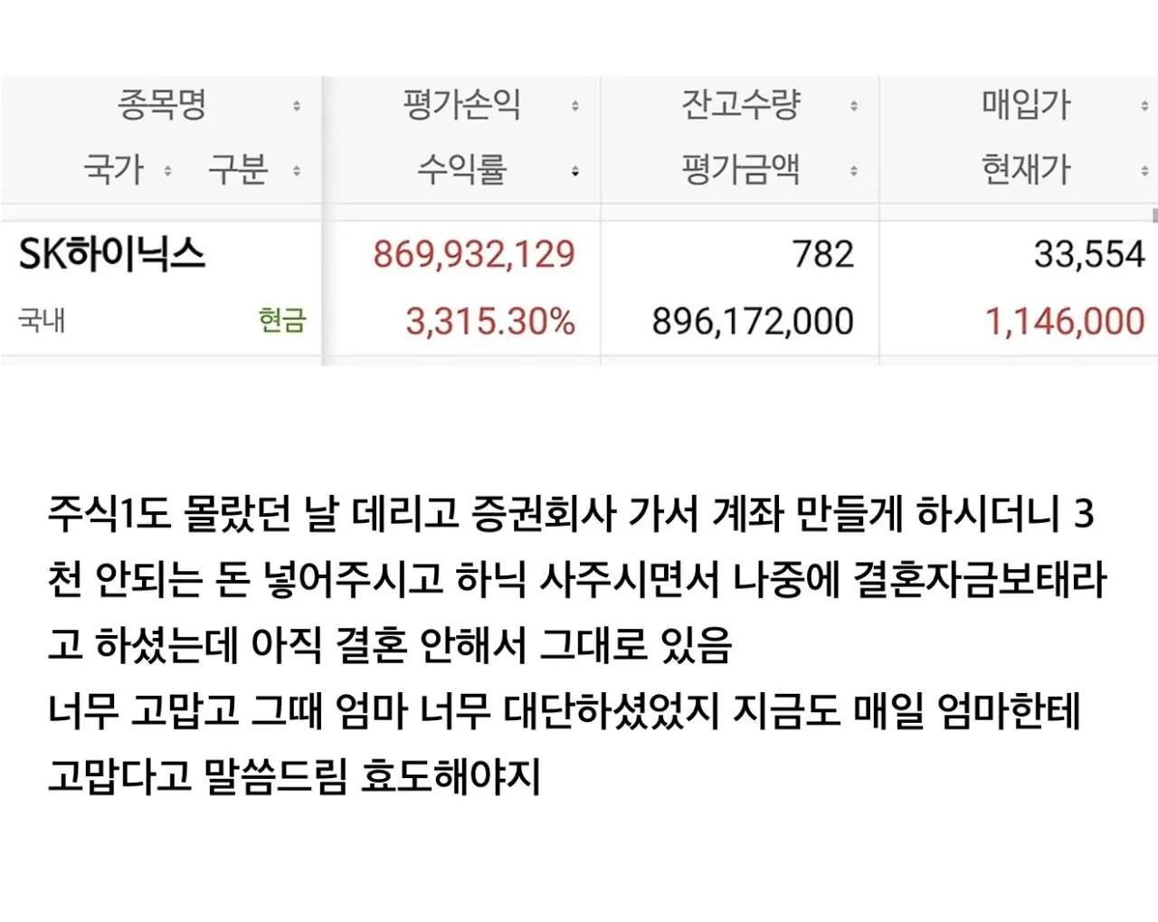 하이닉스로 결혼자금 마련한 썰 | 인스티즈