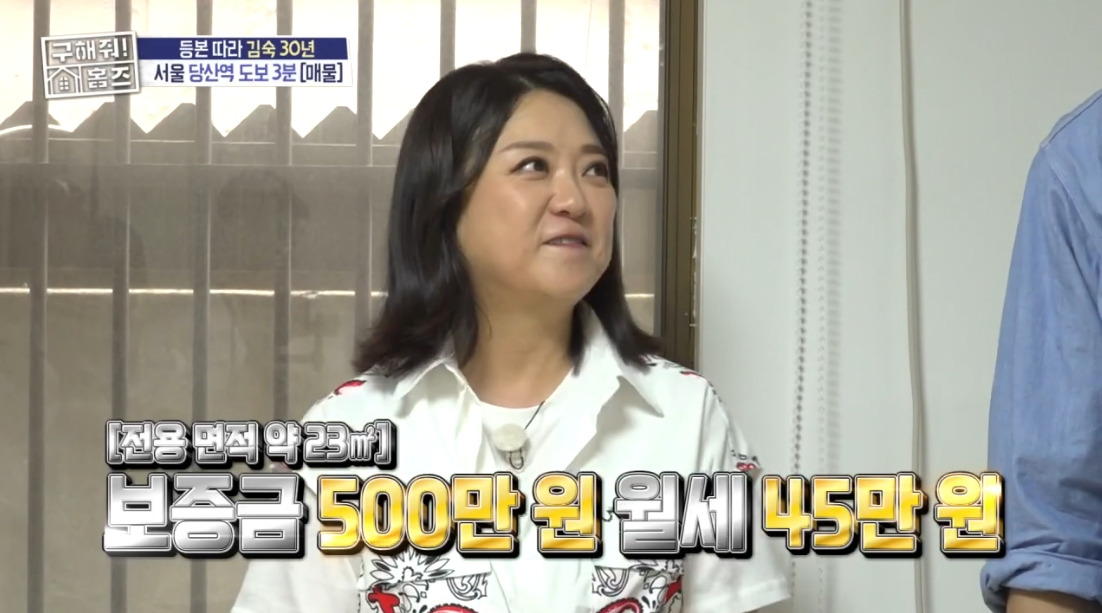 구해줘 홈즈 서울 영등포구 당산동 보증금 500만원에 월세가 45만원인 반지층 원룸 | 인스티즈