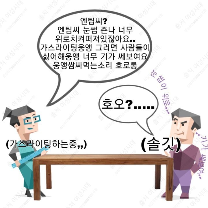 MBTI 누가 가스라이팅을 시도한다면 -보라편- | 인스티즈